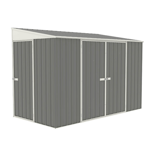 Absco 10 x 5 Woodland Grey Metal Bike Shed