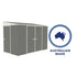 Absco 10 x 5 Woodland Grey Metal Bike Shed
