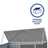 Absco 7' 5 x 2' 5 Woodland Grey Metal Bike Shed
