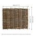 6 x 5 Hazel Wooden Fence Panel
