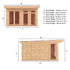 The Edwinstowe 4m x 4m Premium Insulated Garden Room
