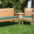 Charles Taylor Four Seat Angled Companion Set With Cushions
