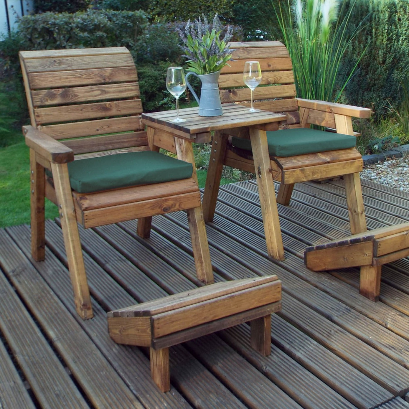 Charles Taylor Deluxe Straight Lounger Set with Cushions
