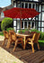Charles Taylor Six Seater Rectangular Table Set with Parasol
