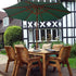 Charles Taylor Six Seater Rectangular Table Set with Parasol
