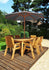 Charles Taylor Six Seater Rectangular Table Set with Parasol
