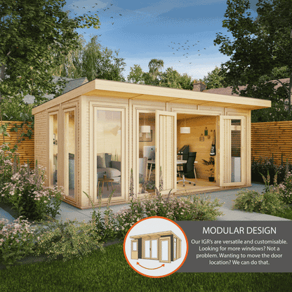 The Creswell 4m x 4m Premium Insulated Garden Room