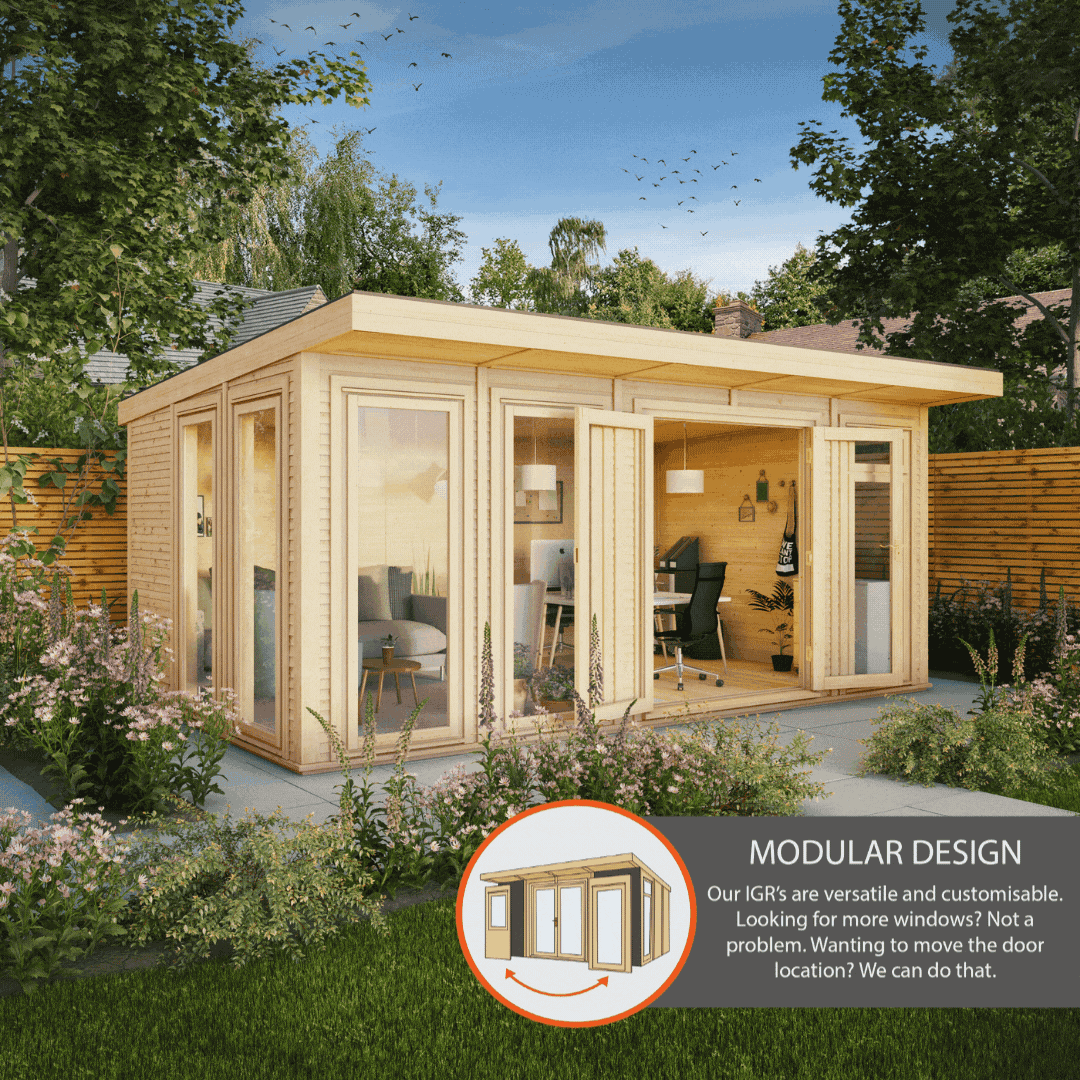 The Creswell 3m x 4m Premium Insulated Garden Room