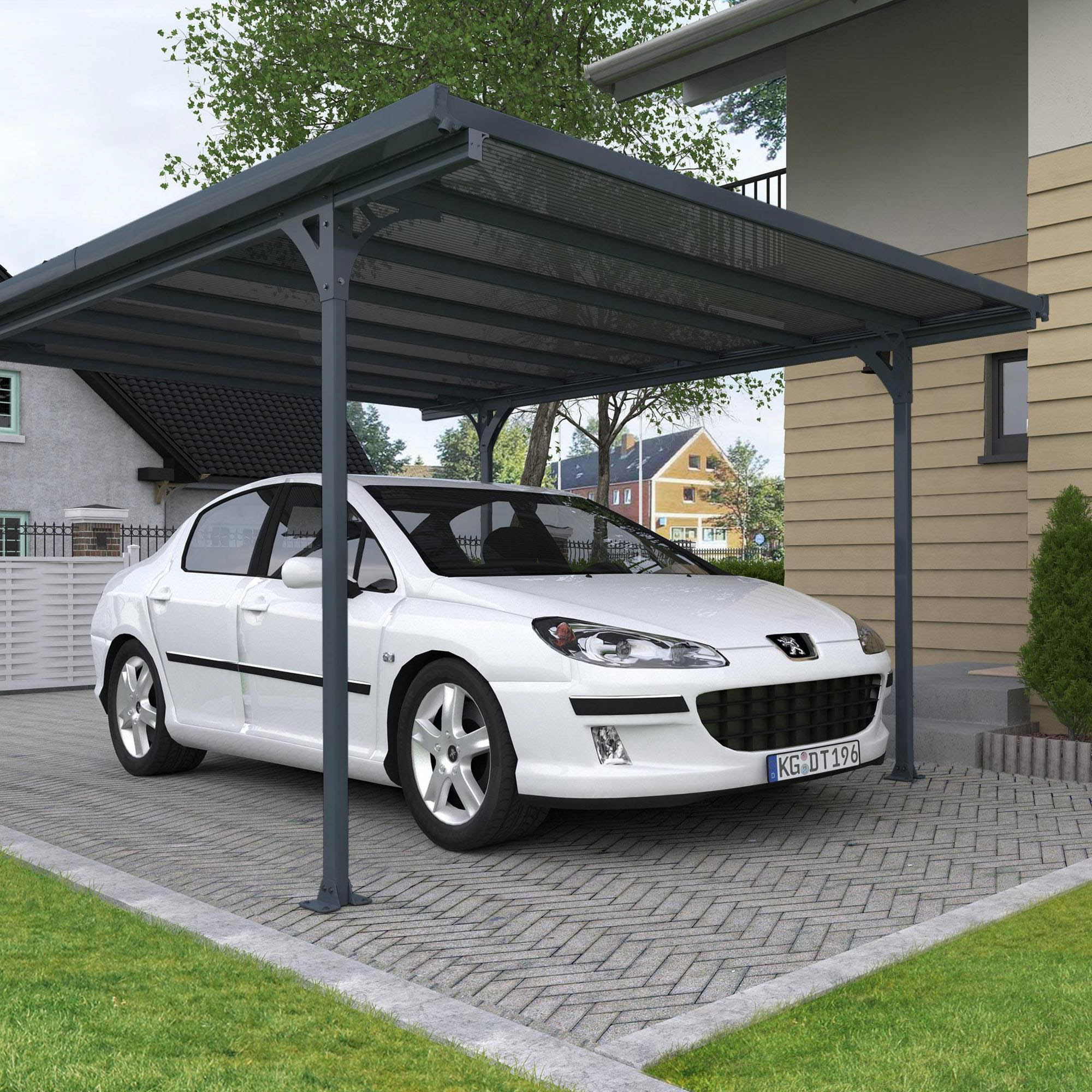 Canopia by Palram Carport Verona 5000 Grey Waltons