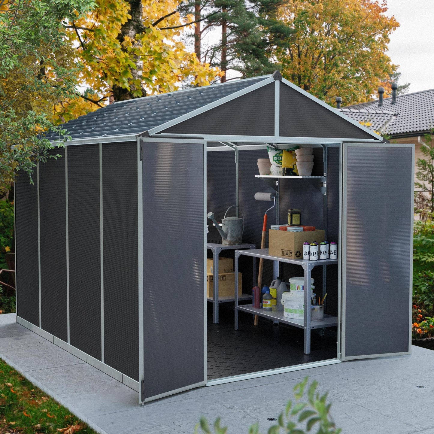 Canopia by Palram Rubicon 8 x 10  Plastic Shed