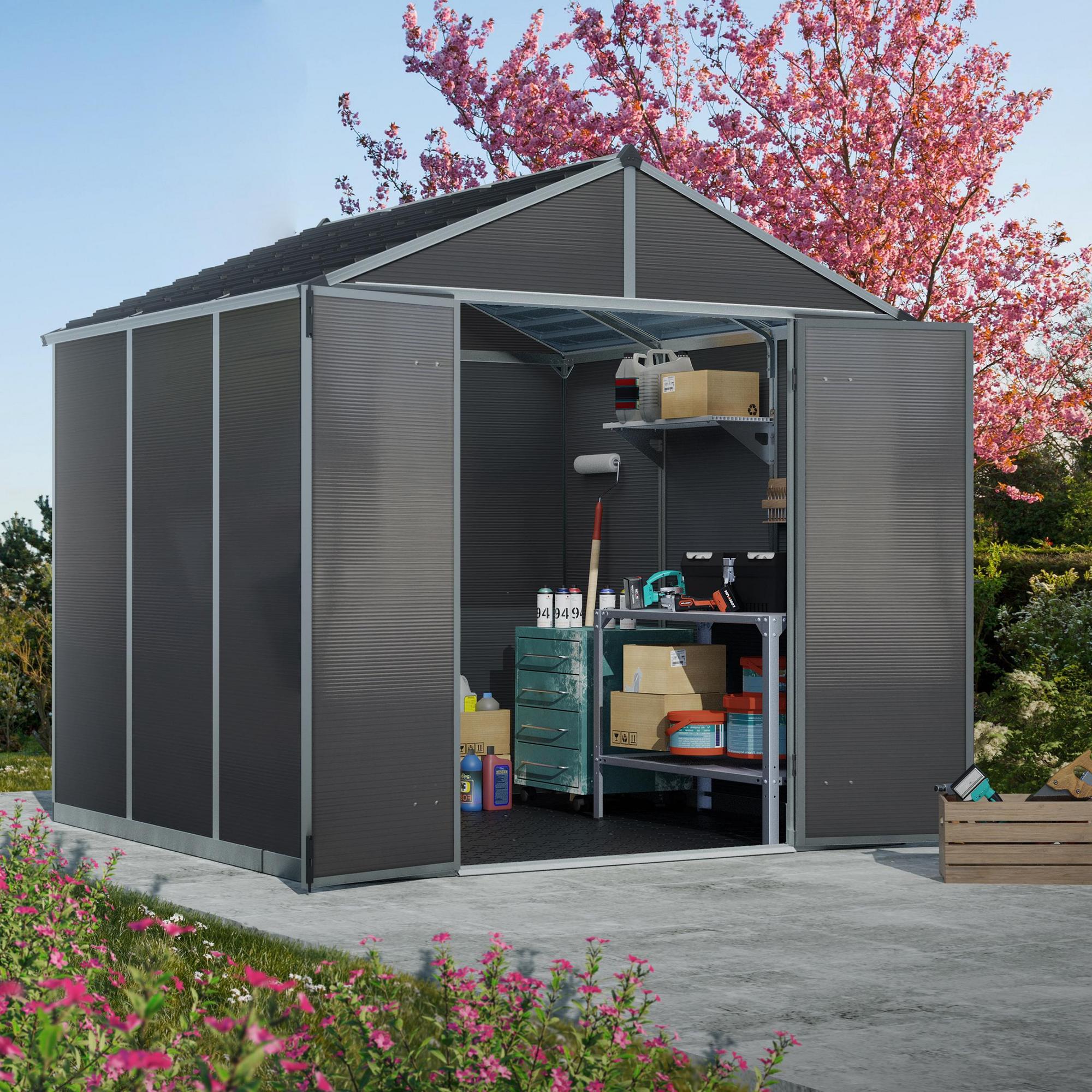Canopia by Palram  Rubicon 8 x 8 Plastic Shed
