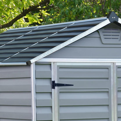 Canopia by Palram 6 x 5 Skylight Shed - Grey