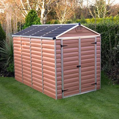 Canopia by Palram 6 x 10 Skylight Plastic Shed - Amber