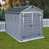 Canopia by Palram 6 x 10 Skylight Plastic Shed - Grey
