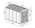 Canopia by Palram 6 x 10 Skylight Plastic Shed - Tan
