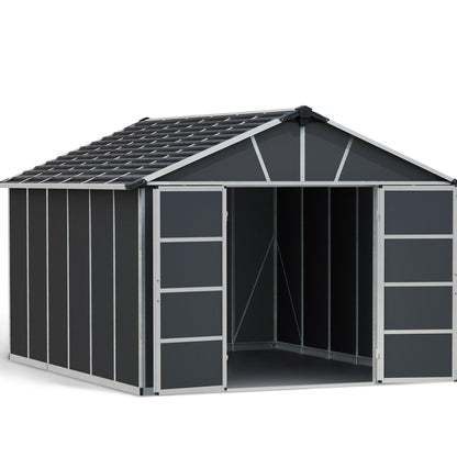 Canopia by Palram 11 x 13 Yukon Shed With Floor - Grey