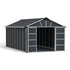 Canopia by Palram 11 x 17 Yukon Plastic Shed With Floor - Grey
