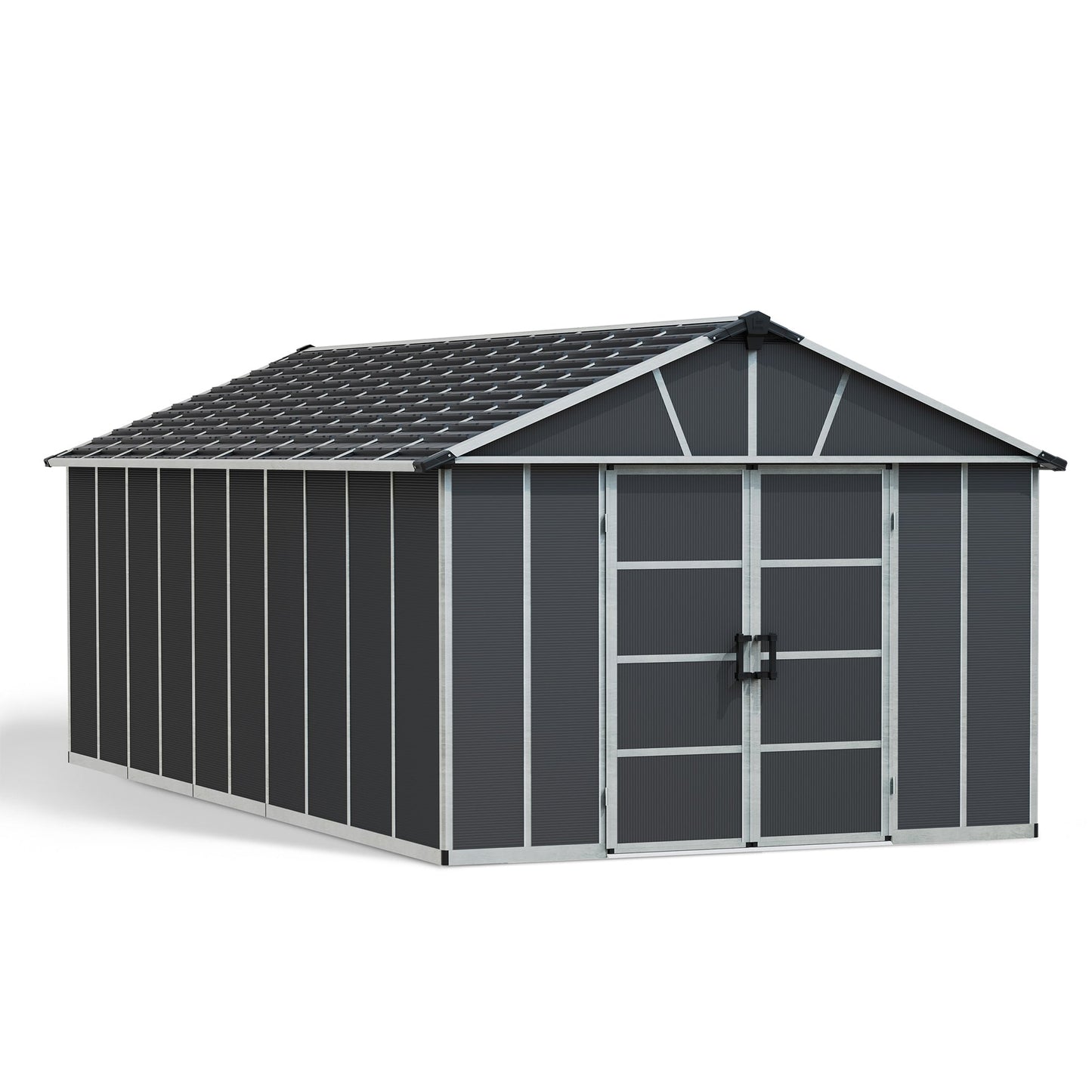 Canopia by Palram 11 x 21 Yukon Plastic Shed - Grey