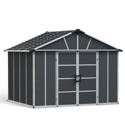 Canopia by Palram 11 x 9 Yukon Plastic Shed - Grey