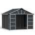 Canopia by Palram 11 x 9 Yukon Plastic Shed With Floor - Grey
