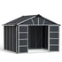 Canopia by Palram 11 x 9 Yukon Plastic Shed - Grey
