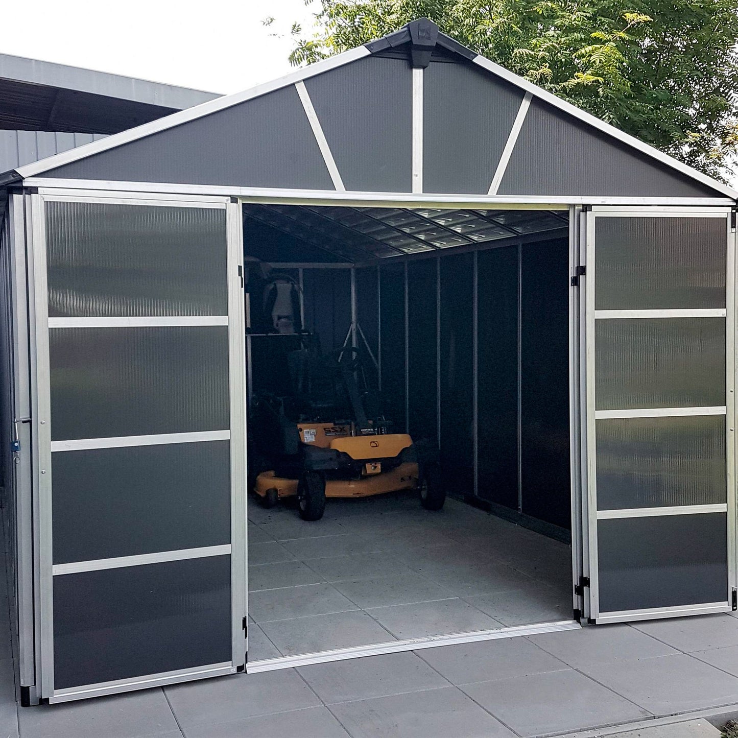 Canopia by Palram 11 x 21 Yukon Plastic Shed - Grey