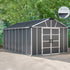 Canopia by Palram 11 x 17 Yukon Plastic Shed With Floor - Grey
