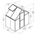 Canopia by Palram Mythos 6 x 4 Greenhouse - Silver
