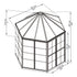 Canopia by Palram Oasis Hexagonal 8ft Greenhouse - Grey
