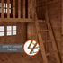 Poppy Tower Wooden Playhouse with Activity Centre
