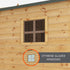 Poppy Tower Wooden Playhouse with Activity Centre
