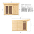3 x 3m Insulated Garden Room with Side Shed
