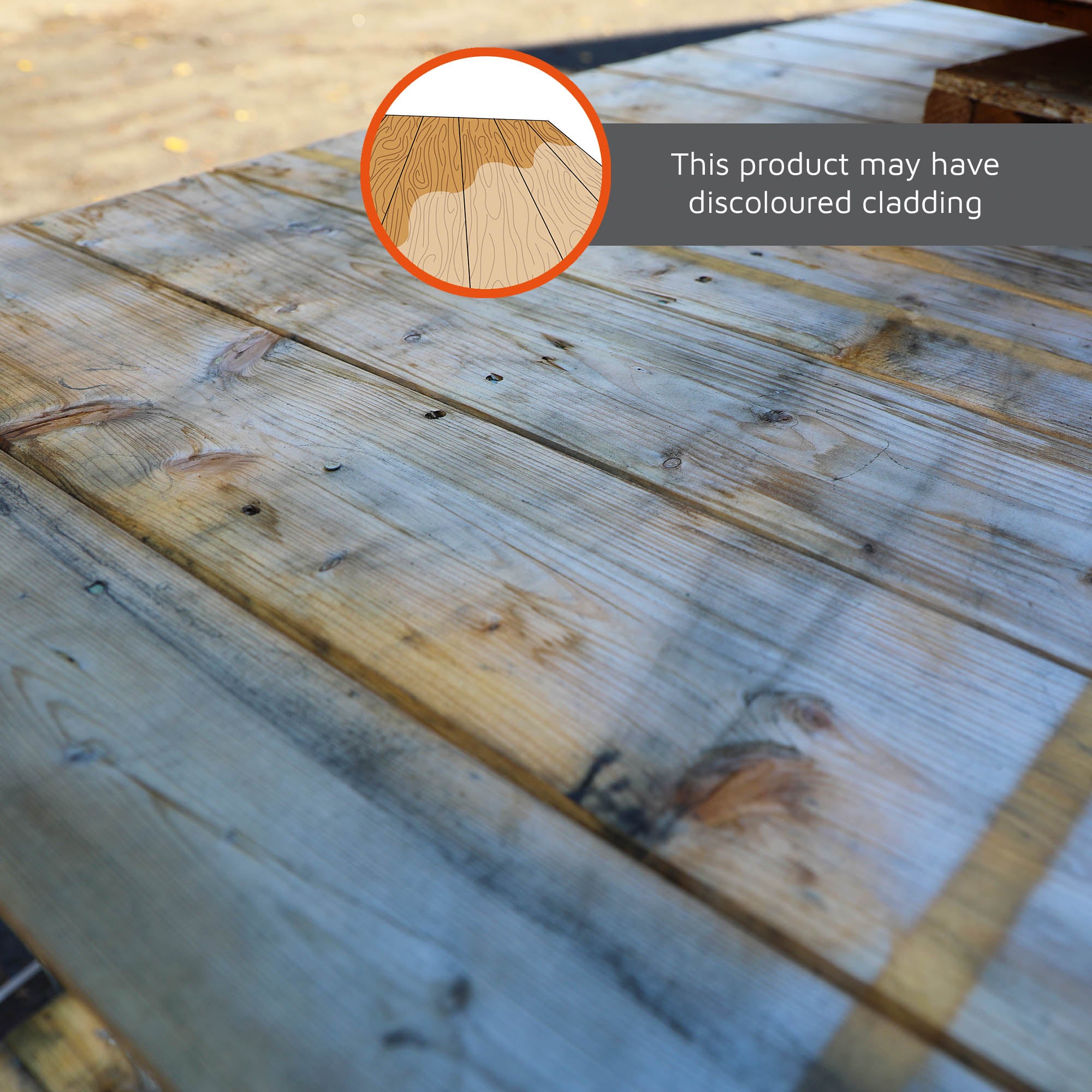 Refurbished 8 x 6 Shiplap Apex Windowless Wooden Shed