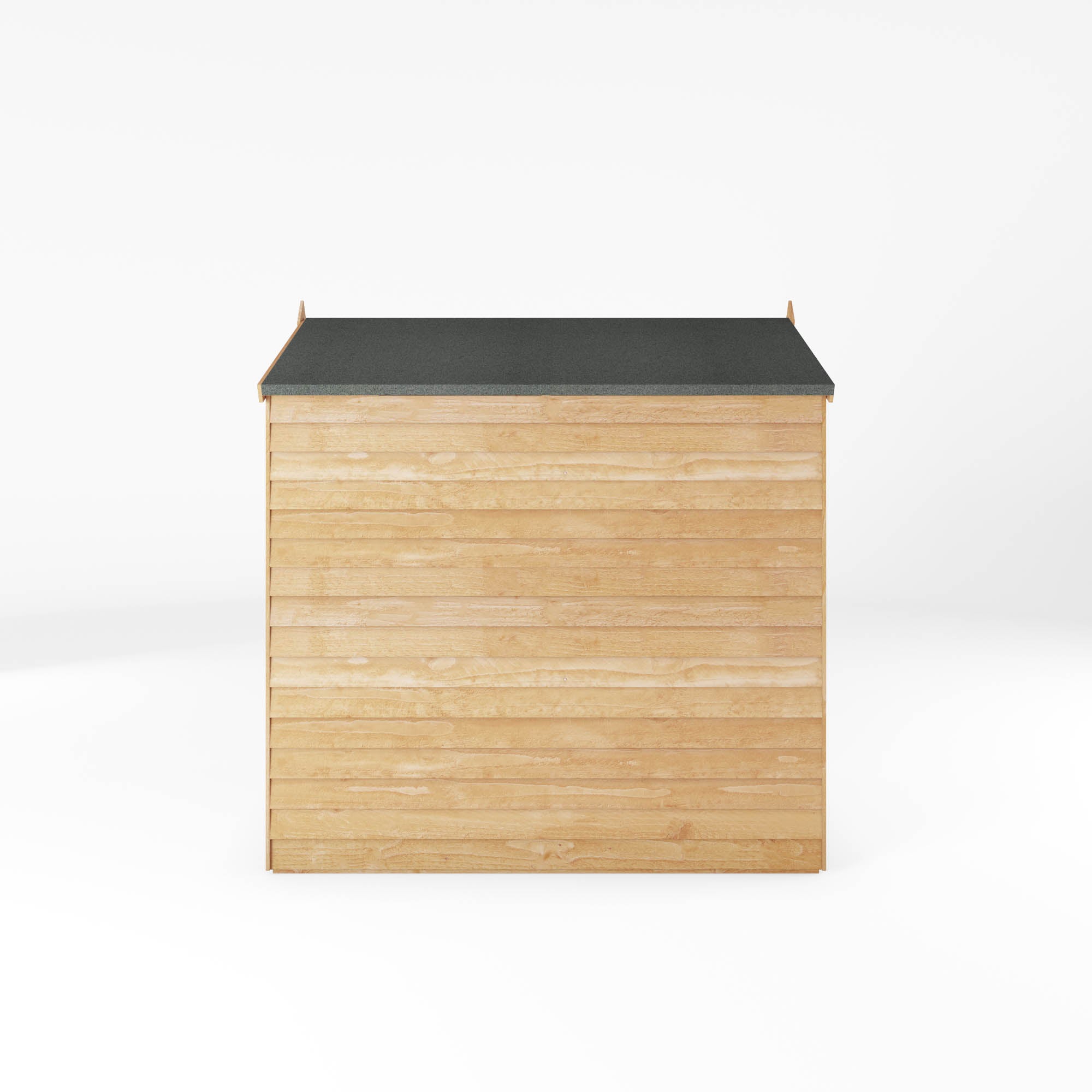Refurbished 6 x 4 Overlap Single Door Apex Windowless Wooden Shed