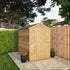 6 x 4 Overlap Single Door Apex Windowless Wooden Shed

