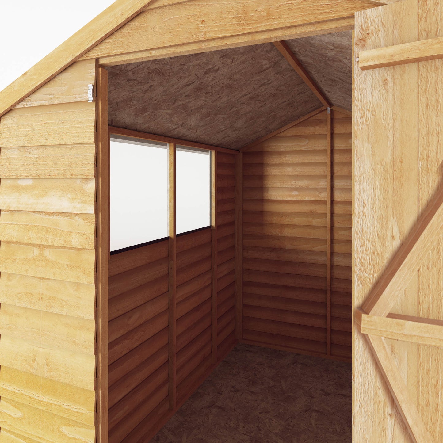7 x 5 Value Overlap Single Door Apex Wooden Shed