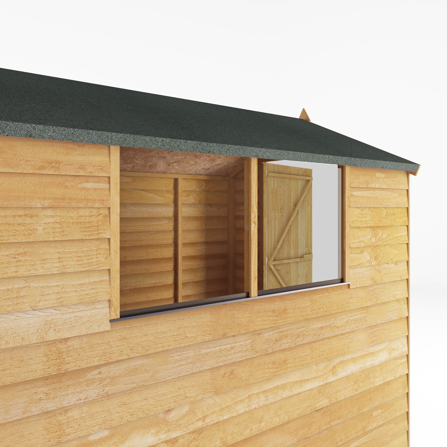 7 x 5 Value Overlap Single Door Apex Wooden Shed