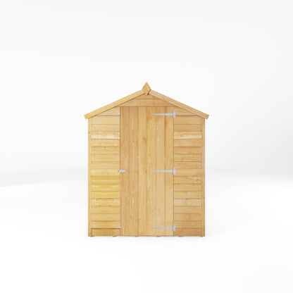 7 x 5 Overlap Single Door Apex Windowless Wooden Shed