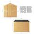 8 x 6 Overlap Single Door Apex Garden Shed without Windows
