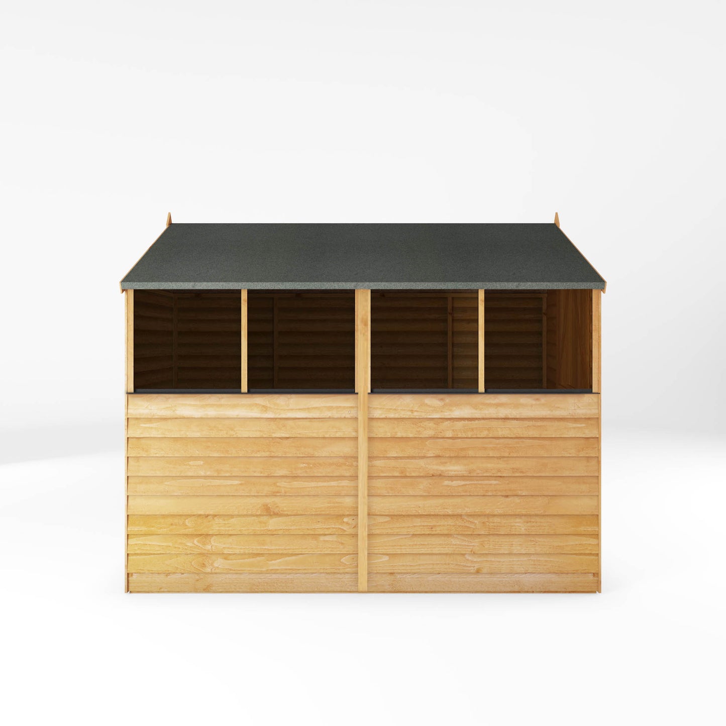 8 x 6 Overlap Double Door Apex Wooden Shed