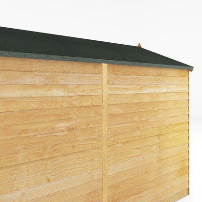 8 x 6 Value Overlap Double Door Apex Windowless Wooden Shed