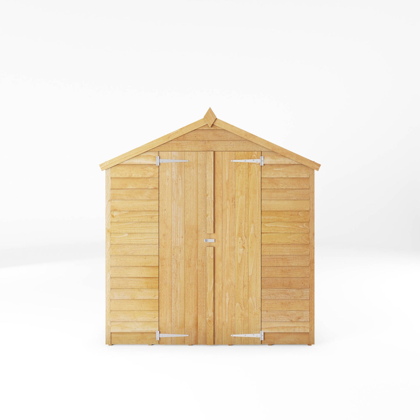 8 x 6 Value Overlap Double Door Apex Windowless Wooden Shed