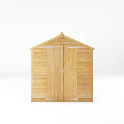 8 x 6 Value Overlap Double Door Apex Windowless Wooden Shed