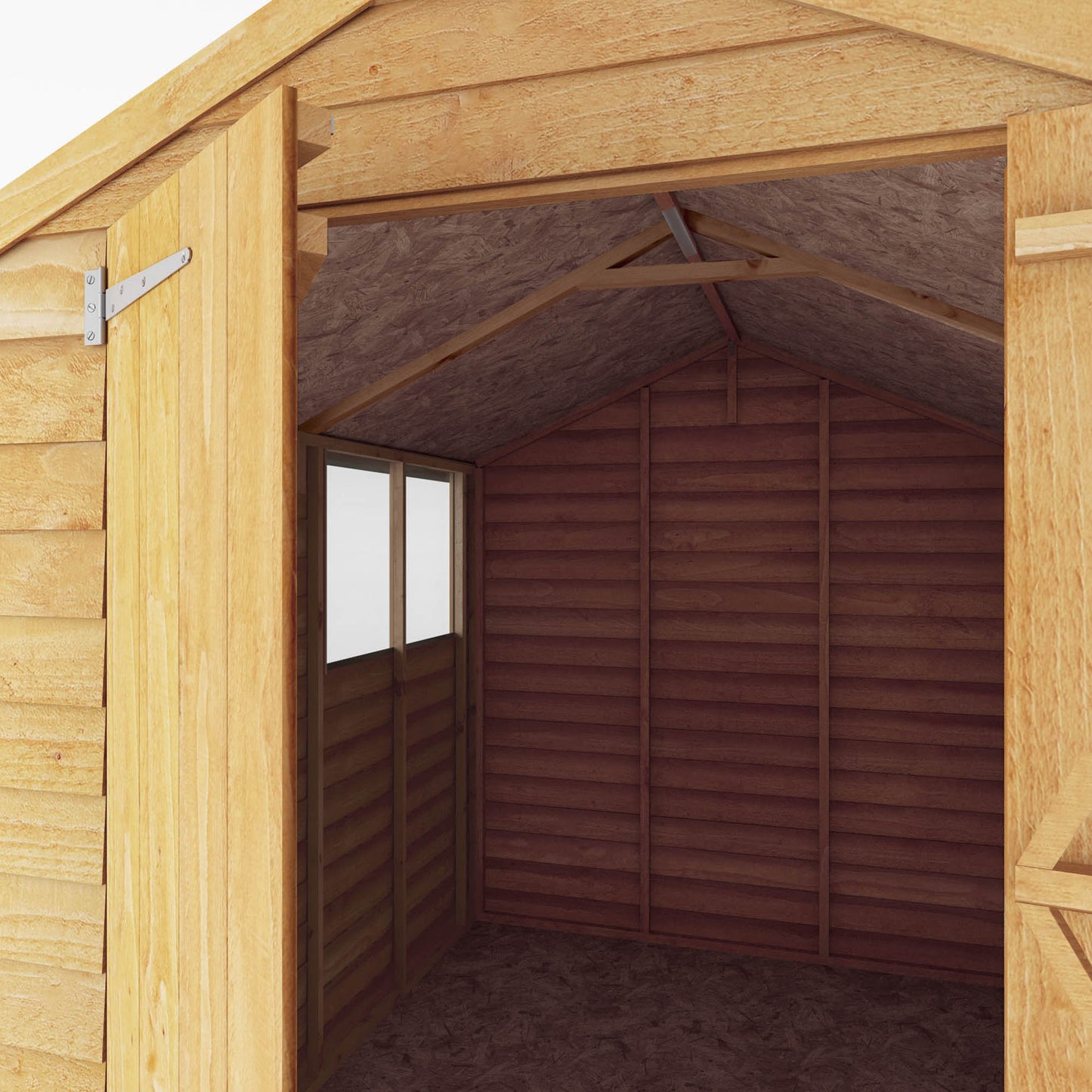 10 x 6 Value Overlap Double Door Apex Wooden Shed