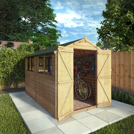 10 x 6 Overlap Double Door Apex Wooden Shed