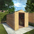 10 x 6 Overlap Double Door Apex Windowless Wooden Shed
