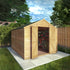 10 x 8 Overlap Double Door Apex Windowless Wooden Shed
