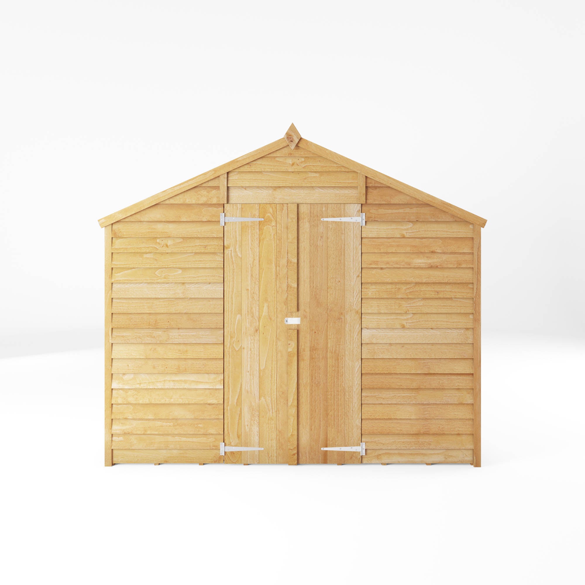 Refurbished 12 x 8 Overlap Double Door Apex Wooden Shed