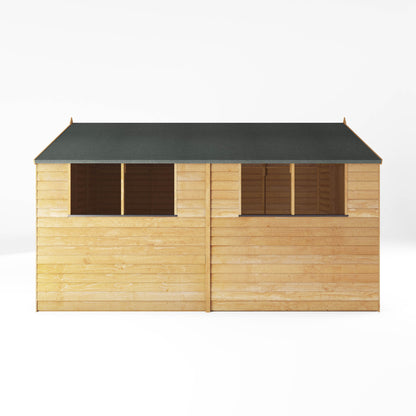 Refurbished 12 x 8 Overlap Double Door Apex Wooden Shed