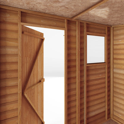 7 x 5 Value Overlap Single Door Pent Wooden Shed